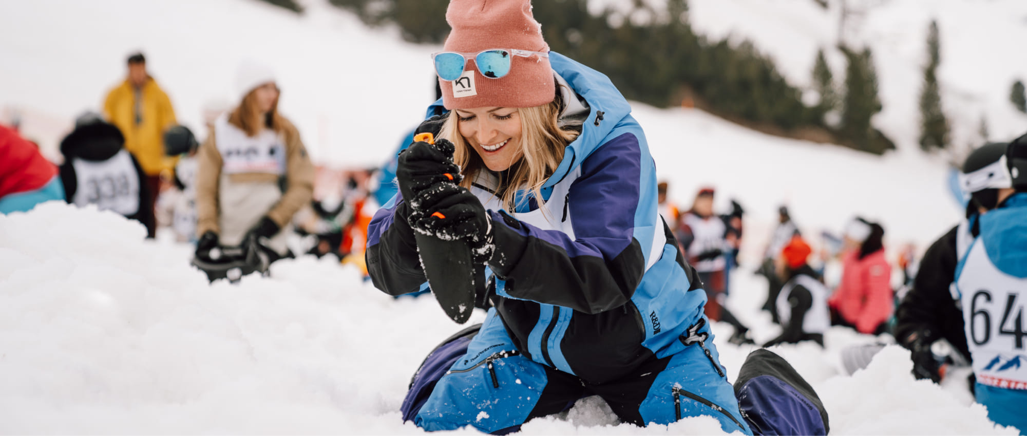Digging in the snow at the Gamsleiten Kriterium © Obertauern Tourism Association