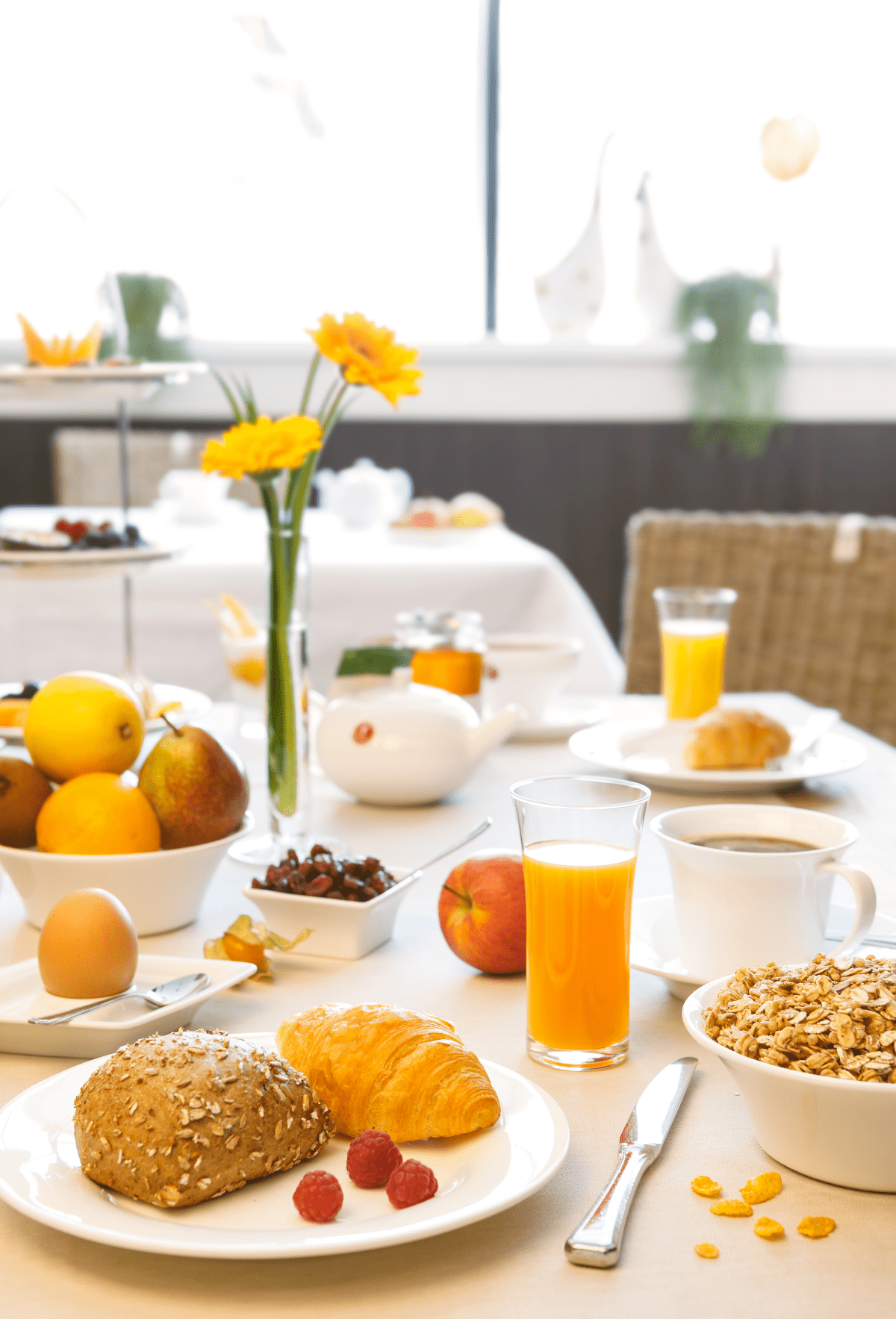 Frühstückstisch für einen guten Start in den Tag