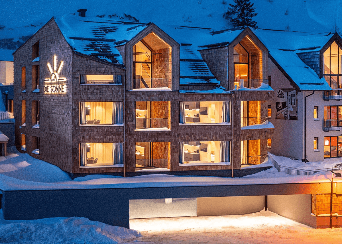 Außenansicht des Aparthotels DIE SONNE in Obertauern