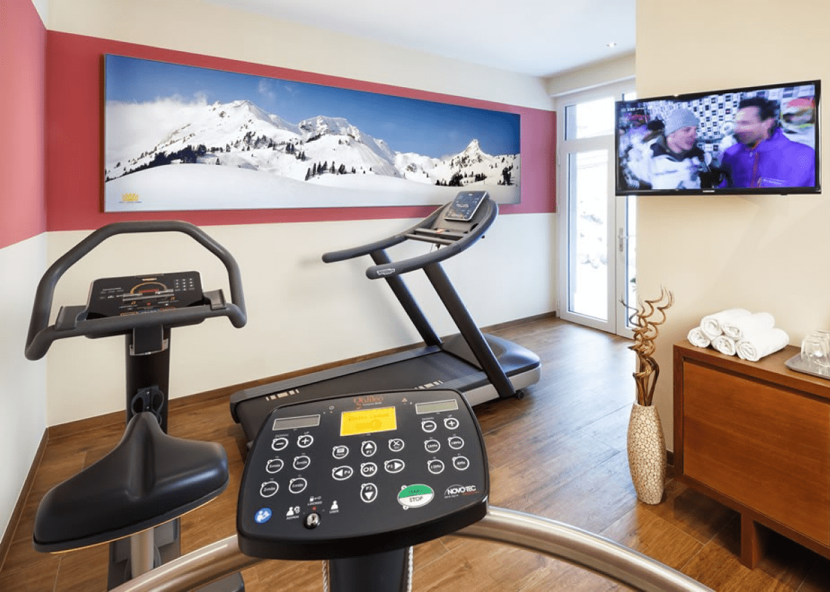 Fitness room at the Aparthotel Die Sonne