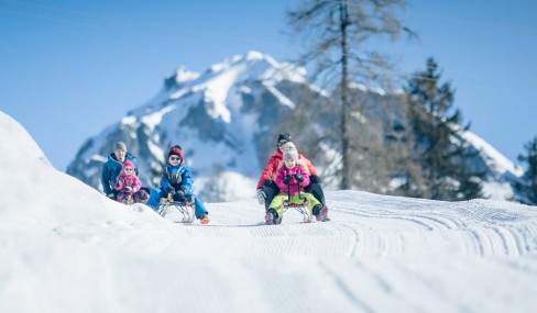 Rodelpartie in Obertauern