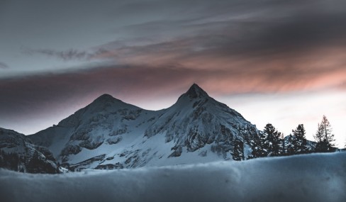Verschneite Landschaft