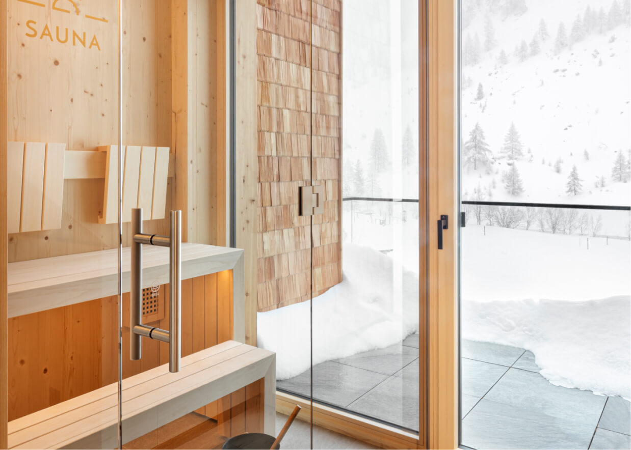 Privater Spa Bereich für gemütliche Stunden