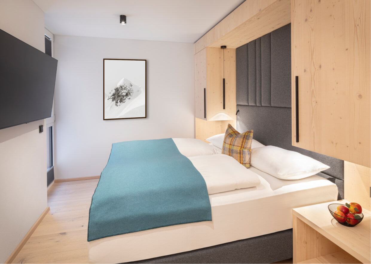 Traumhaftes Schlafzimmer in Ihrem Chalet in den Bergen