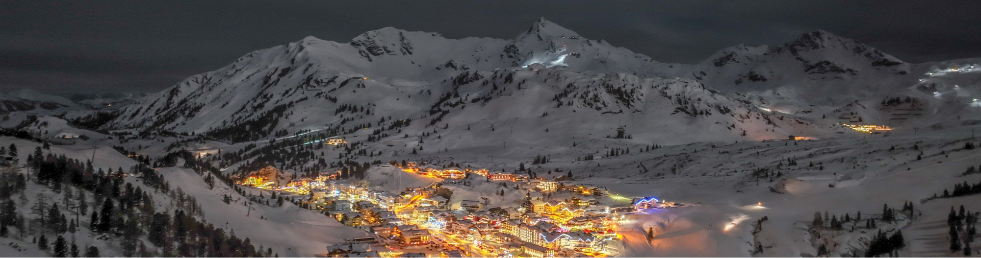Obertauern bei Nacht © Tourismusverband Obertauern