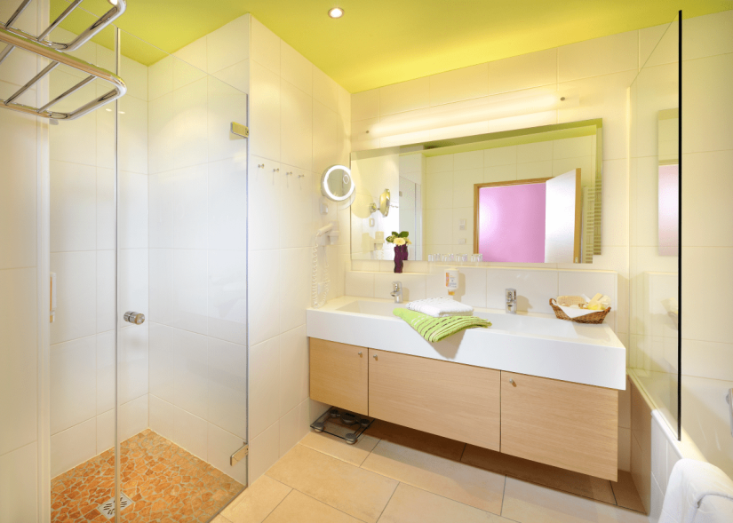 Badezimmer in der Ferienwohnung in Obertauern