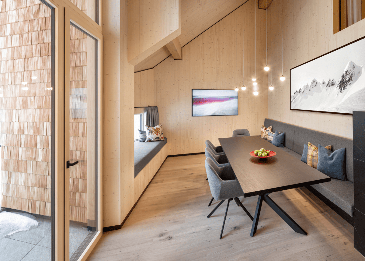 Geräumiger und moderner Essbereich im Chalet in Obertauern